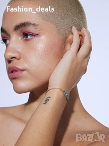 Нова Дамска изящна Гривна с камъни бижута жени подарък регулируем размер, снимка 2 - Гривни - 41887694