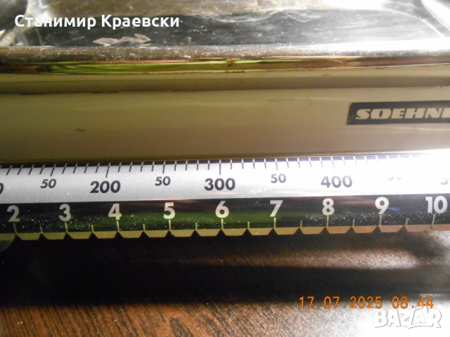 Soehnle Sliding 12 KG White Kitchen Scale Germany - Vintage 1960, снимка 3 - Везни - 51570616