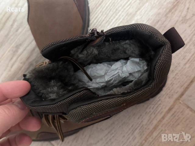 Чисто нови ботуши с подплата номер 43, снимка 5 - Мъжки ботуши - 52756471