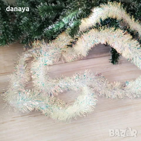 5400 Блестящ и изящен коледен гирлянд, 2 метра, снимка 4 - Декорация за дома - 47874676
