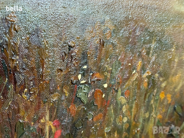 Старинно маслено платно "Руски борзои" – Музеен размер (140х110 см), снимка 13 - Антикварни и старинни предмети - 53863532