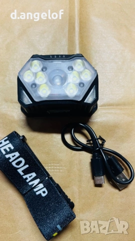 Супер мощен челник лед фенер