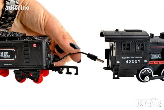 Детска игра Електрическа железница, детско влакче на релси, електрическо влакче на релси, 1,8 метра, снимка 10 - Коли, камиони, мотори, писти - 34164969