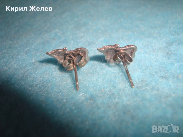 МИНИАТЮРНИ ФИГУРАЛНИ СРЕБЪРНИ ВИНТИДЖ ОБЕЦИ за ЗОДИЯ ТЕЛЕЦ - РЪЧНА АРТ СТАРА ИЗРАБОТКА 25153, снимка 5 - Обеци - 35736208