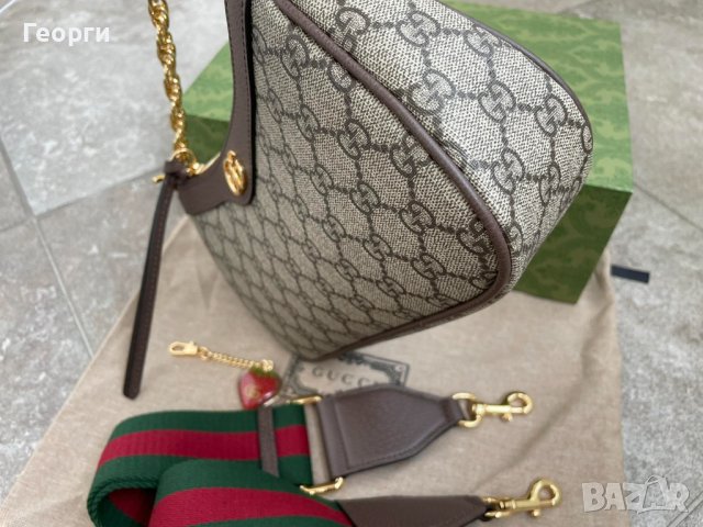 Оригинална Ophidia Гучи Чантичка Кожа Чанта за Рамо Синджир Gucci, снимка 7 - Чанти - 41619898