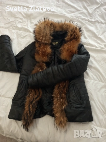 Черно кожено яке 