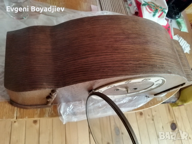 Стар немски каминен часовник- отличен, снимка 3 - Стенни часовници - 53404112