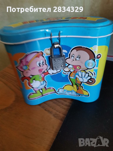 Метална касичка за дете с Катинарче, снимка 2 - Детски портмонета - 36228891