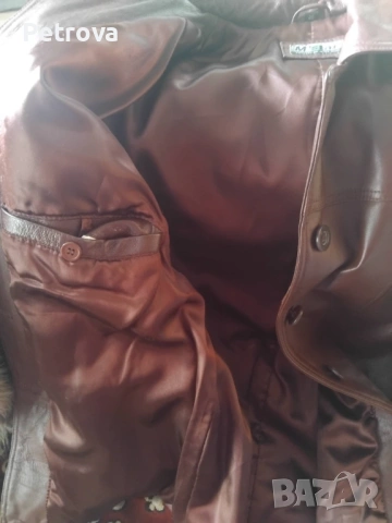 Дамски якета тип сако от естествена кожа М размер, снимка 5 - Палта, манта - 53520454