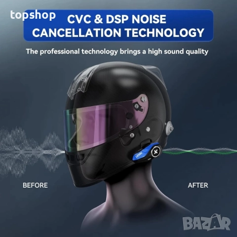 НОВ интерком LEXIN G2P Bluetooth слушалка за мотоциклетна каска, FM радио, 6 корпуса, универсално..., снимка 7 - Аксесоари и консумативи - 51572492