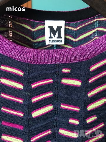 60 лв до 30.07!Missoni,оригинал,топ ,чисто нов,леко разкроен, снимка 4 - Корсети, бюстиета, топове - 34770392