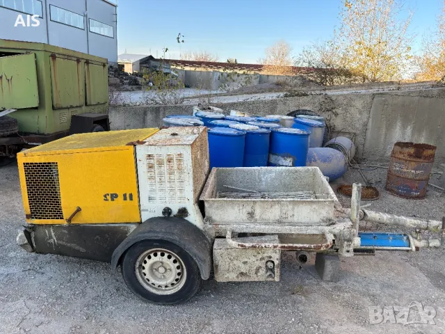 Putzmeister SP11 - машина за саморазливна замазка и бетон