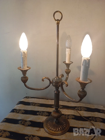 Винтидж настолна лампа, снимка 5 - Настолни лампи - 51878206