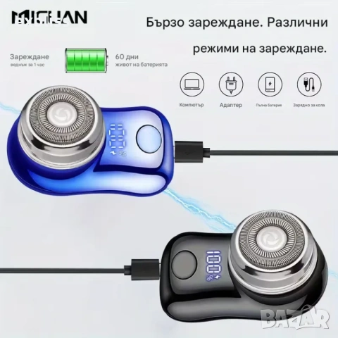 Мини преносима електрическа самобръсначка за лице и тяло, снимка 5 - Друга електроника - 53387838