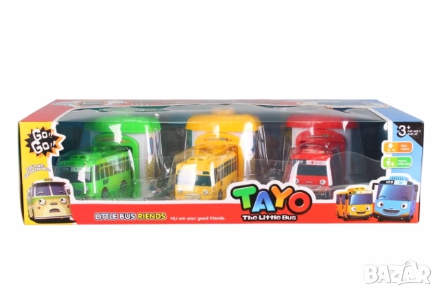 Комплект Автобуси Tayo с катапулти