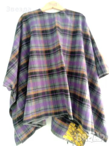 Дамско пончо - вълнен плат, снимка 2 - Палта, манта - 49513427
