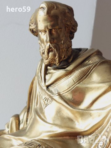 Стара антикварна бронзова фигура 19 век/бронз сребро злато/, снимка 3 - Антикварни и старинни предмети - 40052363
