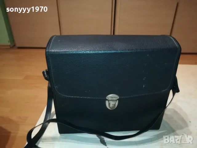 JAPAN-КОЖЕНА ЧАНТА ЗА БИНОКЪЛ 20Х17Х7СМ-MADE IN JAPAN ВНОС SWISS 1201251921, снимка 12 - Екипировка - 48654967