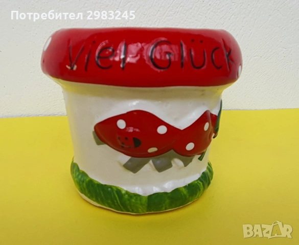 Комплект мини керамични саксии, снимка 3 - Саксии и кашпи - 53399318