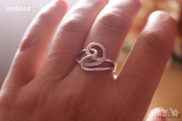 Сребърен пръстен - модел R087, снимка 4 - Пръстени - 53793154