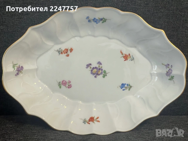Овално плато порцелан Meissen