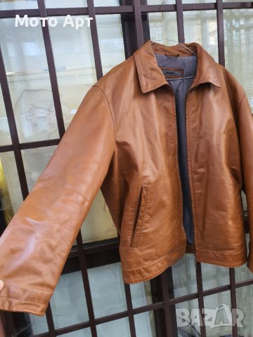 Кожено Яке Естествена Кожа STRELLSON Размер 54 ХЛ , снимка 6 - Якета - 40368194