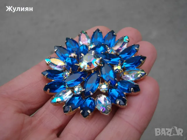 ГОЛЯМА СТАРА БРОШКА , снимка 2 - Антикварни и старинни предмети - 48321985