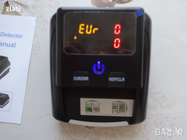 Детектор за фалшиви банкноти AL130 с батерия и зарядно