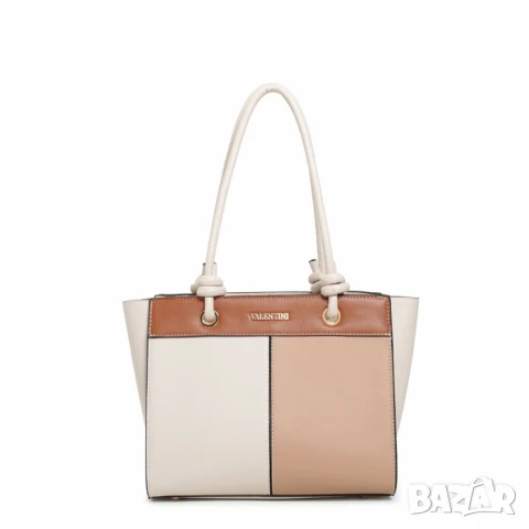 Елегантна дамска чанта с трицветен дизайн, снимка 3 - Чанти - 50642317