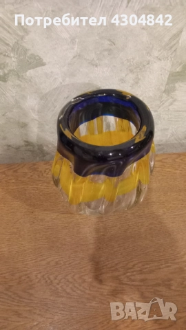 Ваза цветно стъкло , снимка 3 - Вази - 52161999