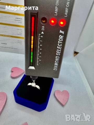 Сребърна пръстен с мойсанит 0.5 карата, снимка 12 - Пръстени - 51272705