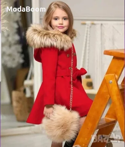 Детски комплект ПАЛТО/РОКЛЯ/ЧАНТИЧКА