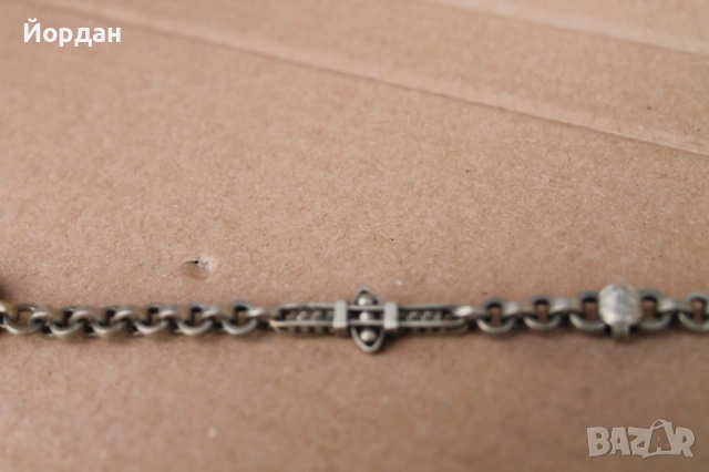 Ланец/Синджир/Кюстек за джобен часовник, снимка 3 - Други ценни предмети - 53444603