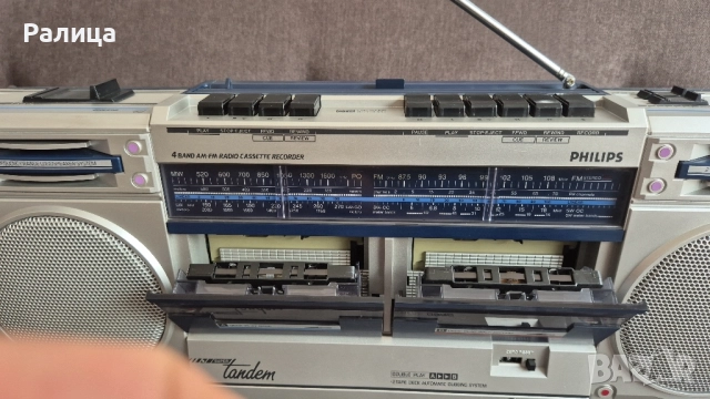 Касетофон Philips D8334/00 Super Tandem, снимка 6 - Радиокасетофони, транзистори - 51665715