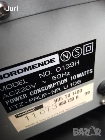 Nordmende tu 1400  тунер, снимка 3 - Аудиосистеми - 50177865