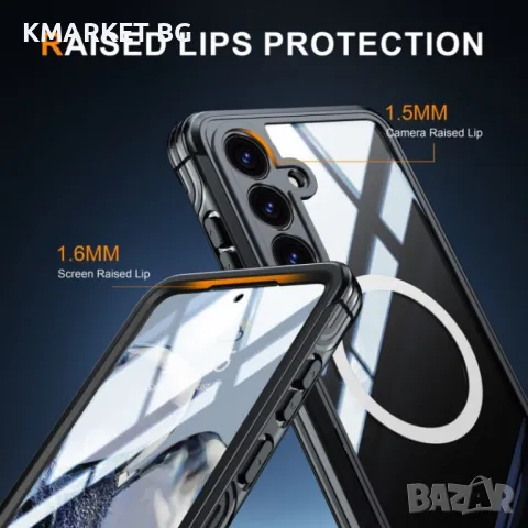 Samsung Galaxy S25 5G Metal Frame/ HD Tempered Glass/ MagSafe Калъф и Протектор, снимка 6 - Калъфи, кейсове - 49078301