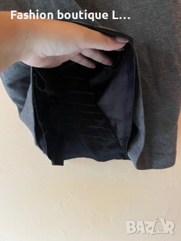 Сива рокля от материята модал и ръкави капаци с подплата подходяща за есента и зимата 38 размер 🩶🩶, снимка 3 - Рокли - 52075562