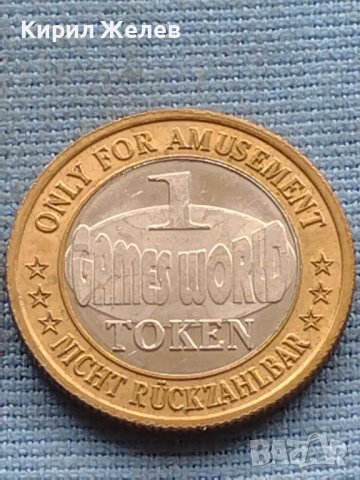 Монета 1 TOKEN GAMES WORLD рядка за КОЛЕКЦИЯ ДЕКОРАЦИЯ 32140, снимка 4 - Нумизматика и бонистика - 42726276