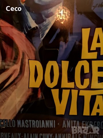 Постер с рамка classic Italian movie, Art, Cinema, La Dolche Vita, снимка 7 - Списания и комикси - 34742484