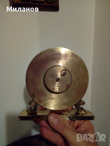 Настолен 8-дневен механичен часовник, снимка 5 - Антикварни и старинни предмети - 36232284