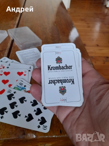 Стари карти за игра Krombacher, снимка 4 - Други ценни предмети - 52054698