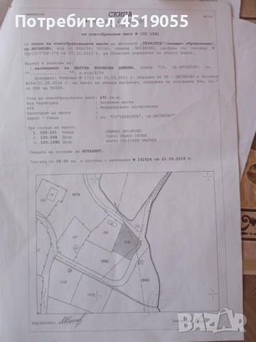 Продавам парцел в гр Аксаково за 27 000 ЛЕВА 