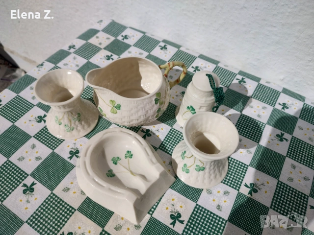 Комплект от 5 части Belleek Ирландия, снимка 7 - Други - 53656580