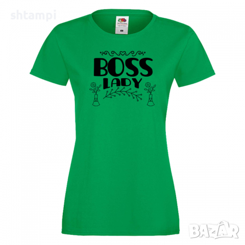 Дамска тениска Boss Lady Празник на Майката,Подарък,Изненада,Рожден Ден, снимка 6 - Тениски - 36292925