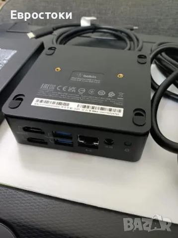 Докинг станция Belkin USB-C Dual Display, цвят: черно. Продукт без фирмена опаковка. Без забележки, снимка 9 - Други - 49593766