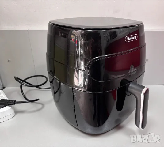 НОВ! Фритюрник с горещ въздух Air Fryer Rosberg R51980CA 1350W, снимка 3 - Фритюрници - 56137004