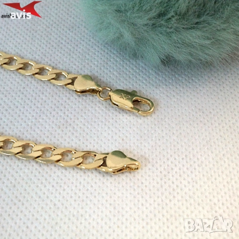 Гривна с 14К златно покритие 234816, снимка 2 - Гривни - 52678302