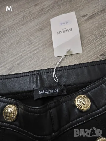 Нов дамски чер панталон BALMAIN на намаление , снимка 4 - Панталони - 56221194