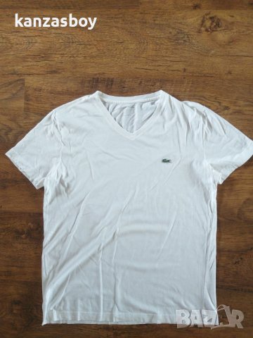 Lacoste V-Nec - страхотна мъжка тениска , снимка 4 - Тениски - 41424266