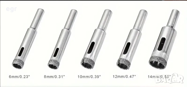 Бор корони за камък и плочки, снимка 3 - Други инструменти - 51677934